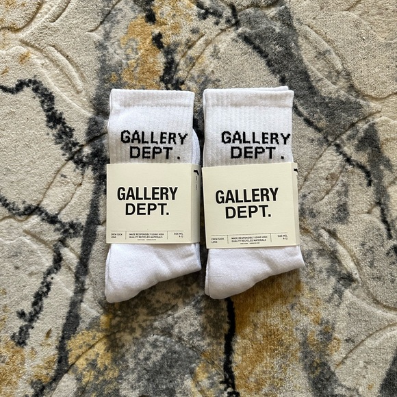 Gallery Dept White Socks 2 pairs